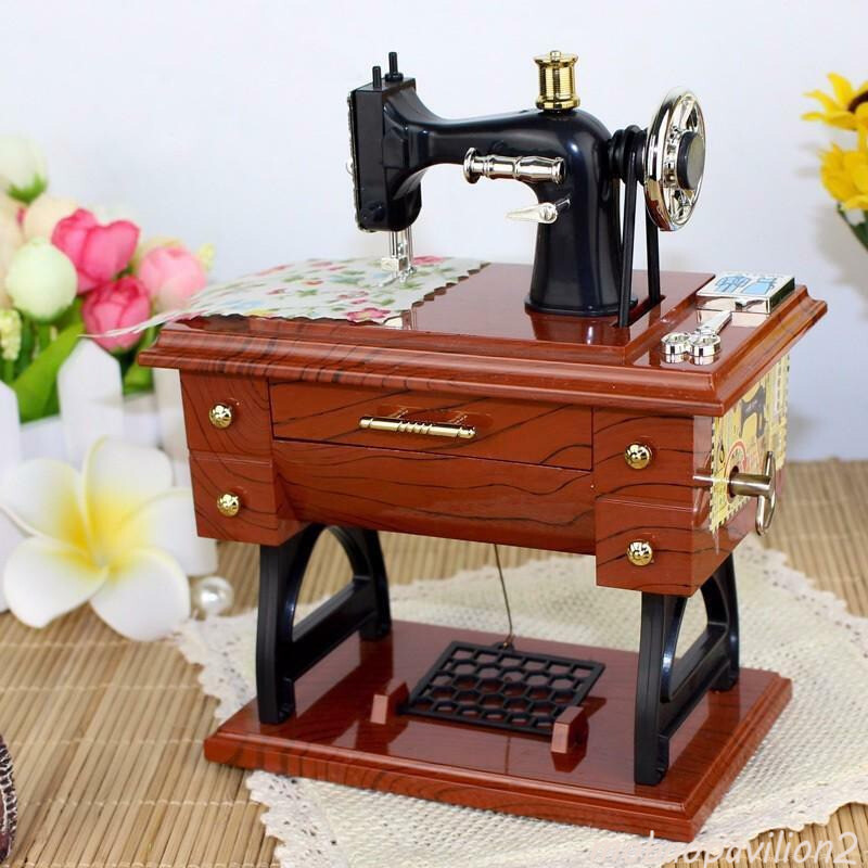 Retro Music Box Vintage Sewing Machine Music Box Desktop Decoration Accessories Retro Music Box Vintage Sewing Machine Music Box Desktop Decoration Accessories