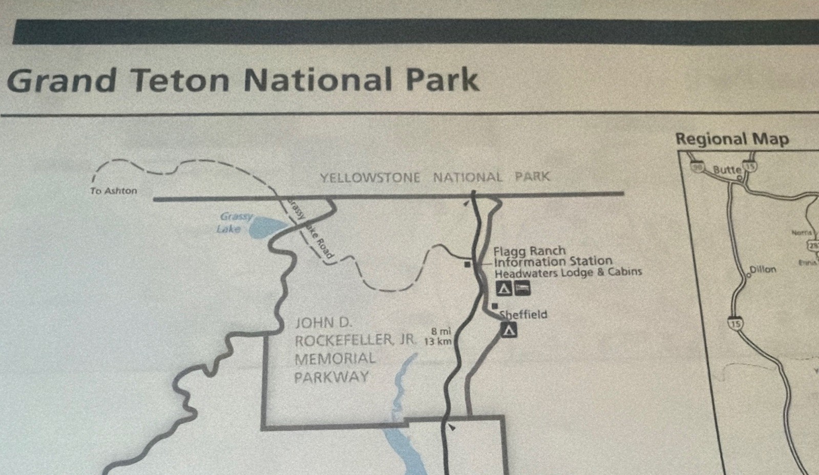 Newest Revised July 2023 GRAND TETON & YELLOWSTONE NATIONAL PARKS SERVICE MAPS