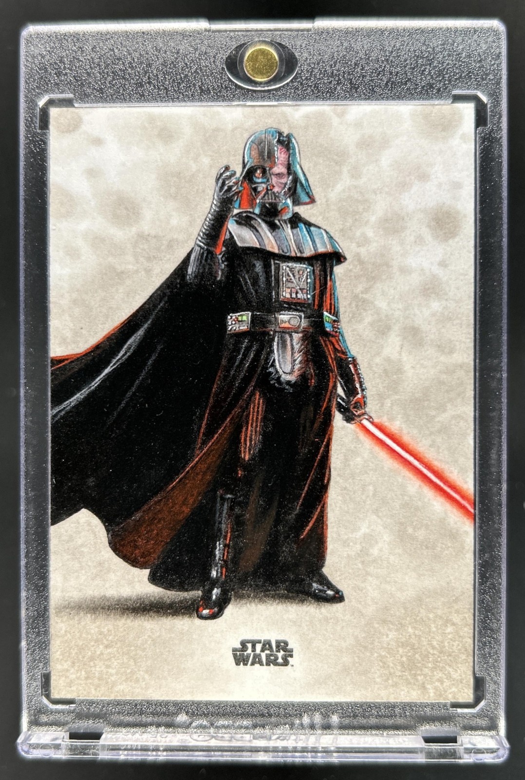 2023 Topps Finest Star Wars Darth Vader Artist Auto Autograph Sketch #1/1