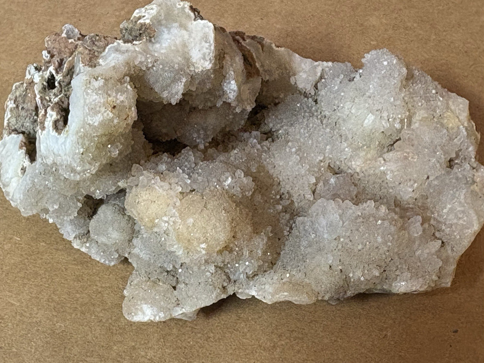 Beautiful Sparkling Druzy Chalcedony Crystal Display Specimen - 233g - 4.25"