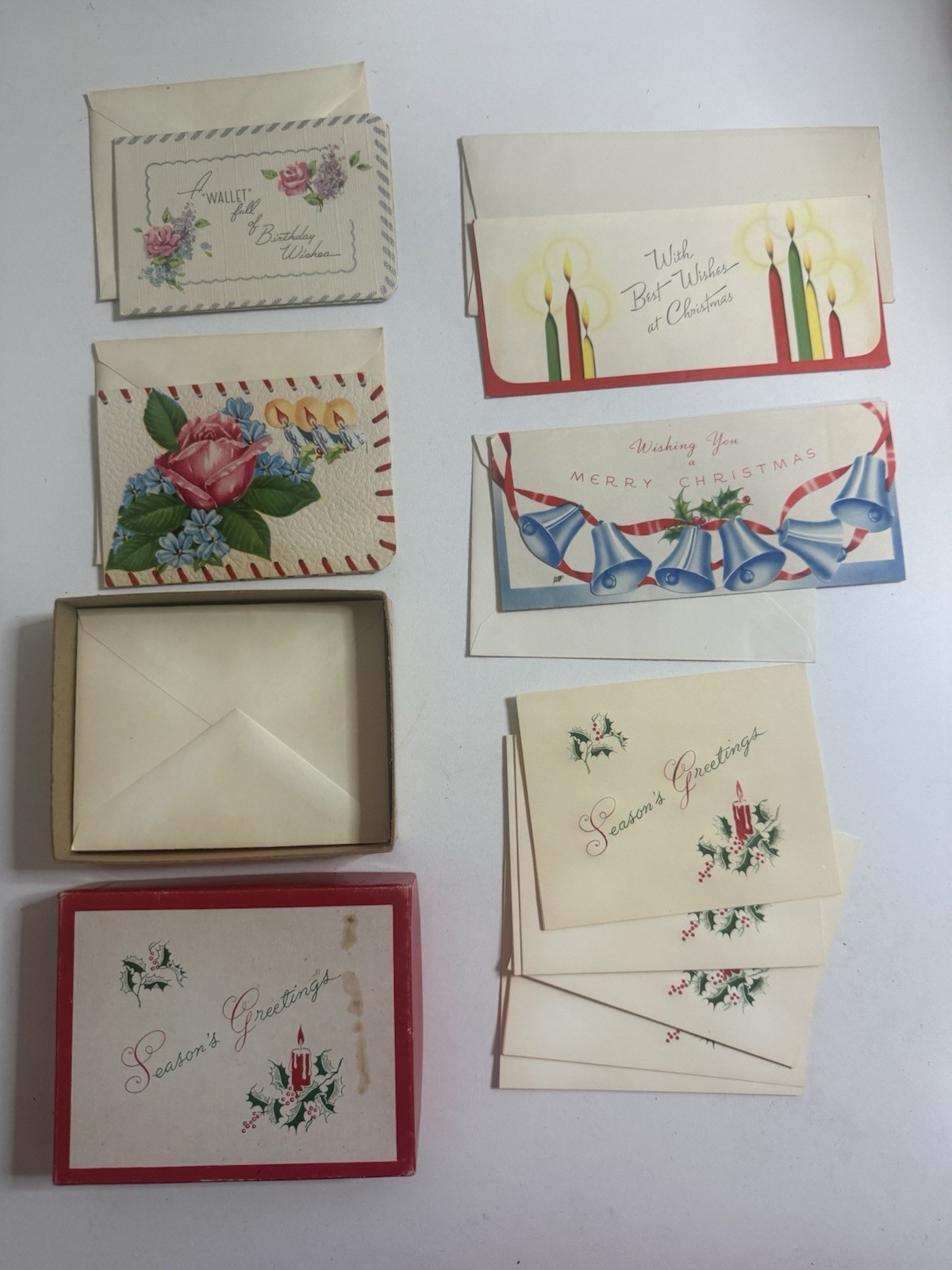 Vintage Greeting Cards Lot Norcross Sterling Christmas Birthday w Envelopes Vintage Greeting Cards Lot Norcross Sterling Christmas Birthday w Envelopes