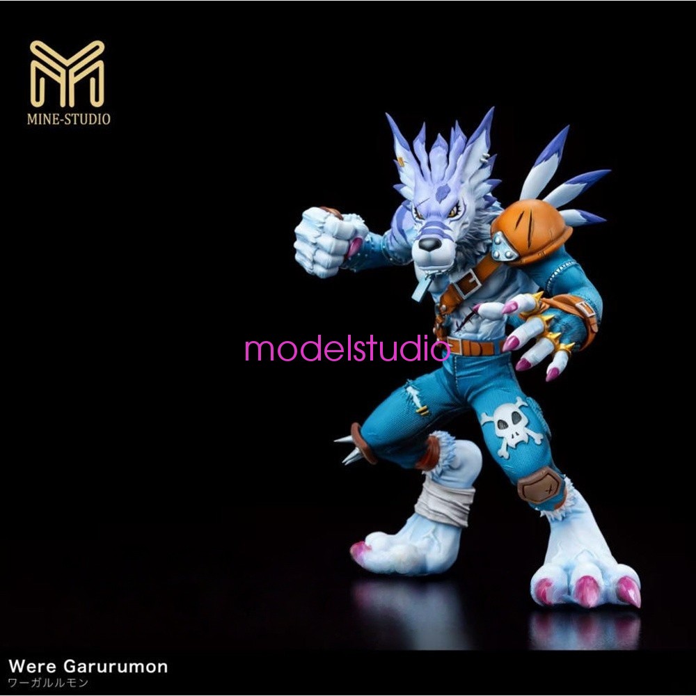Mine Studio Digimon Were Garurumon Model Resin Pre-order H20cm Painted Hot