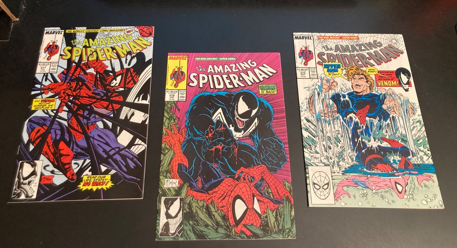 3 McFarlane/Venom Key AMAZING SPIDER-MAN #315,316,317 *NM- (9.0/9.2) Beauties* 3 McFarlane/Venom Key AMAZING SPIDER-MAN #315,316,317 *NM- (9.0/9.2) Beauties*