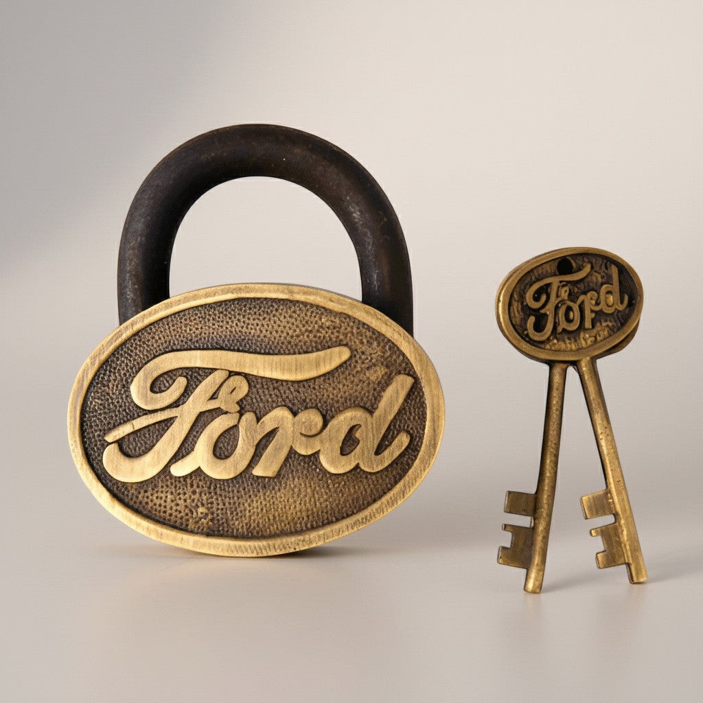 Ford 1903 Cast Iron Lock with Keys Ford 1903 Cast Iron Lock with Keys