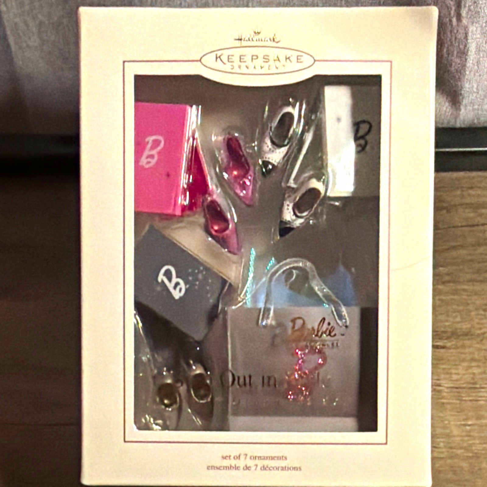 2005 Hallmark Handcrafted Barbie 7pc Ornament Set 2005 Hallmark Handcrafted Barbie 7pc Ornament Set