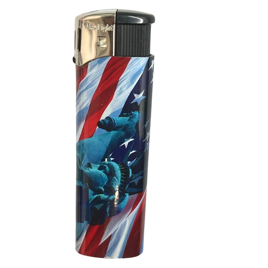 Maxlight Lighters Flag Design – Patriotic : 2 Pack Maxlight Lighters Flag Design – Patriotic : 2 Pack