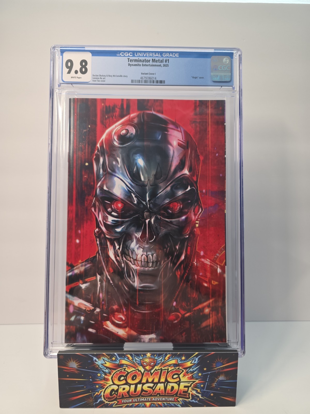 Terminator Metal 1 CGC 9.8 Tao Virgin Variant Cover up 9.8 Terminator Metal 1 CGC 9.8 Tao Virgin Variant Cover up 9.8