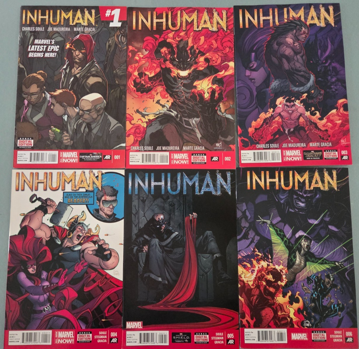 INHUMAN #1-14 (2014) MARVEL COMICS FULL SERIES SOULE MADUREIRA 1ST APPEARANCE INHUMAN #1-14 (2014) MARVEL COMICS FULL SERIES SOULE MADUREIRA 1ST APPEARANCE