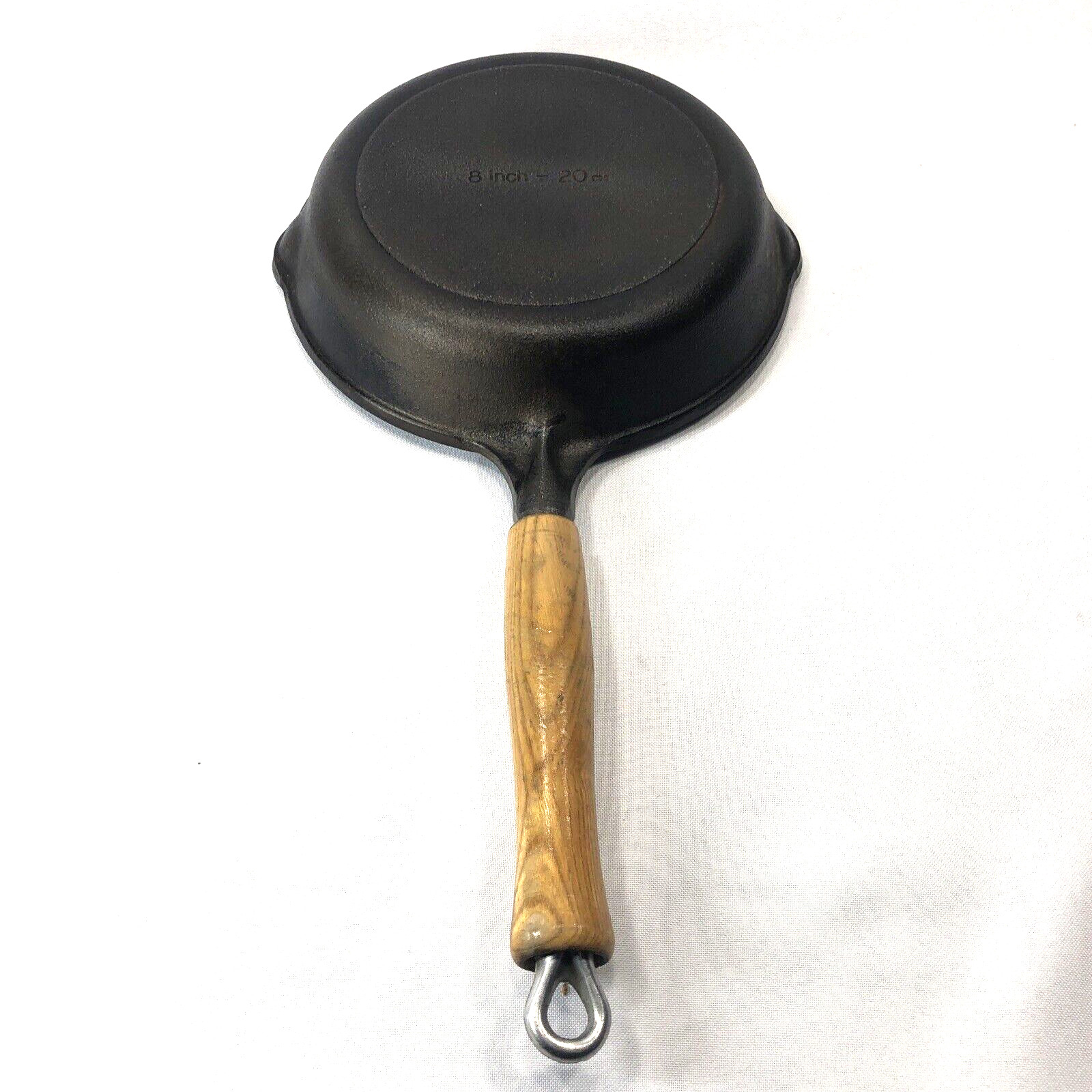 VTG Cast Iron Skillet #6 Wood Handle 8 Inches VTG Cast Iron Skillet #6 Wood Handle 8 Inches