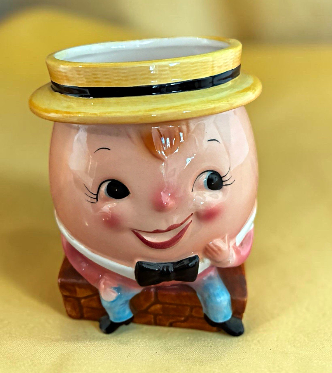 Vintage Relpo Humpty Dumpty Planter Ceramic Sat On A Wall Vase Kitsch MCM Japan Vintage Relpo Humpty Dumpty Planter Ceramic Sat On A Wall Vase Kitsch MCM Japan