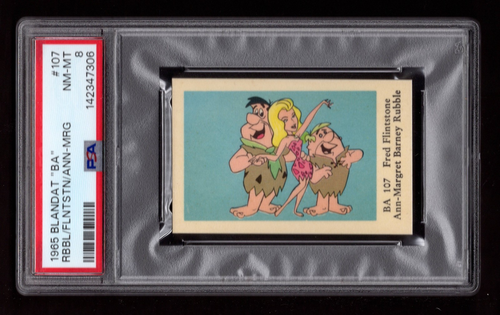 PSA 8 ANN MARGRET & FLINTSTONES 1965 Dutch Card PERFECTLY CENTERED PSA 8 ANN MARGRET & FLINTSTONES 1965 Dutch Card PERFECTLY CENTERED