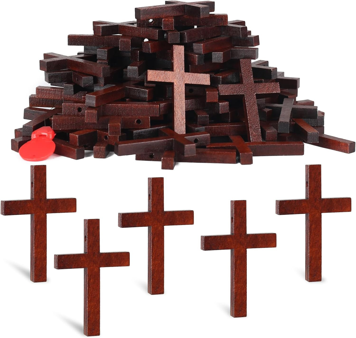 72 Pcs Mini Wooden Crosses Wood Cross - Bulk Pack for Crafts, Easter 72 Pcs Mini Wooden Crosses Wood Cross - Bulk Pack for Crafts, Easter
