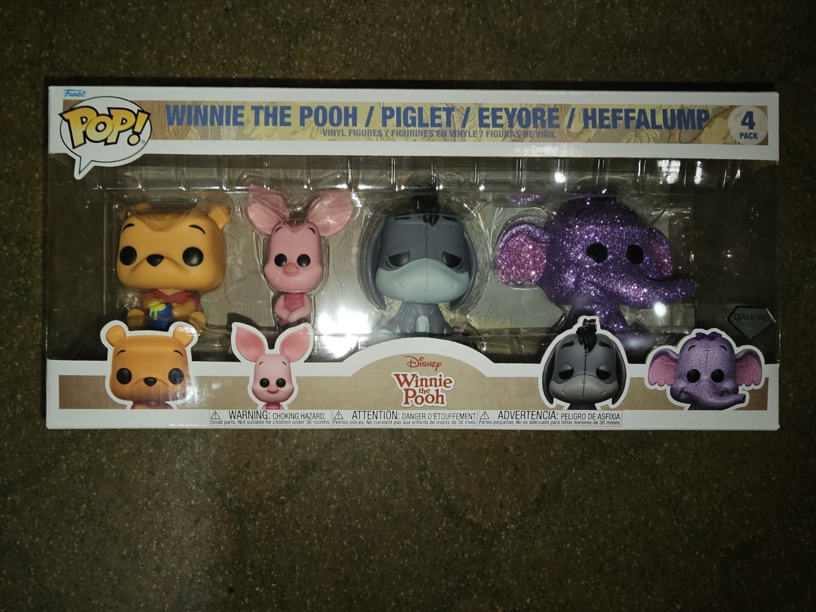FUNKO • Disney • Winnie the Pooh (4 Pack) • Diamond Exclusive FUNKO • Disney • Winnie the Pooh (4 Pack) • Diamond Exclusive
