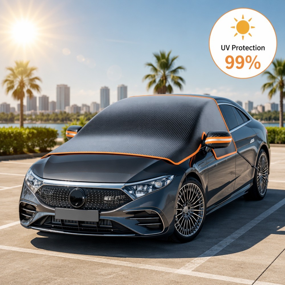 All-Season Windshield Cover for SUV Car, UV Sun Shade And Snow Ice Protector All-Season Windshield Cover for SUV Car, UV Sun Shade And Snow Ice Protector