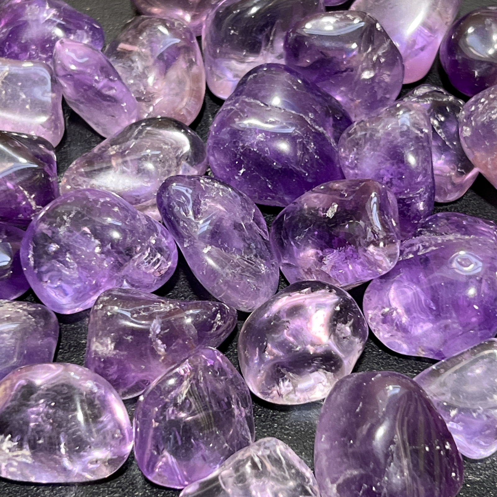 Amethyst Crystal Tumbled (1 LB) One Pound Bulk Wholesale Lot Polished Gemstones Amethyst Crystal Tumbled (1 LB) One Pound Bulk Wholesale Lot Polished Gemstones