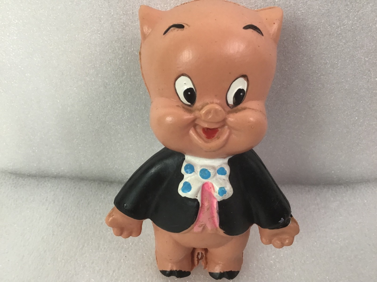 Porky Pig R Dakin Plastic Figure Hong Kong 4 inches Warner Bros Seven 1960s Porky Pig R Dakin Plastic Figure Hong Kong 4 inches Warner Bros Seven 1960s