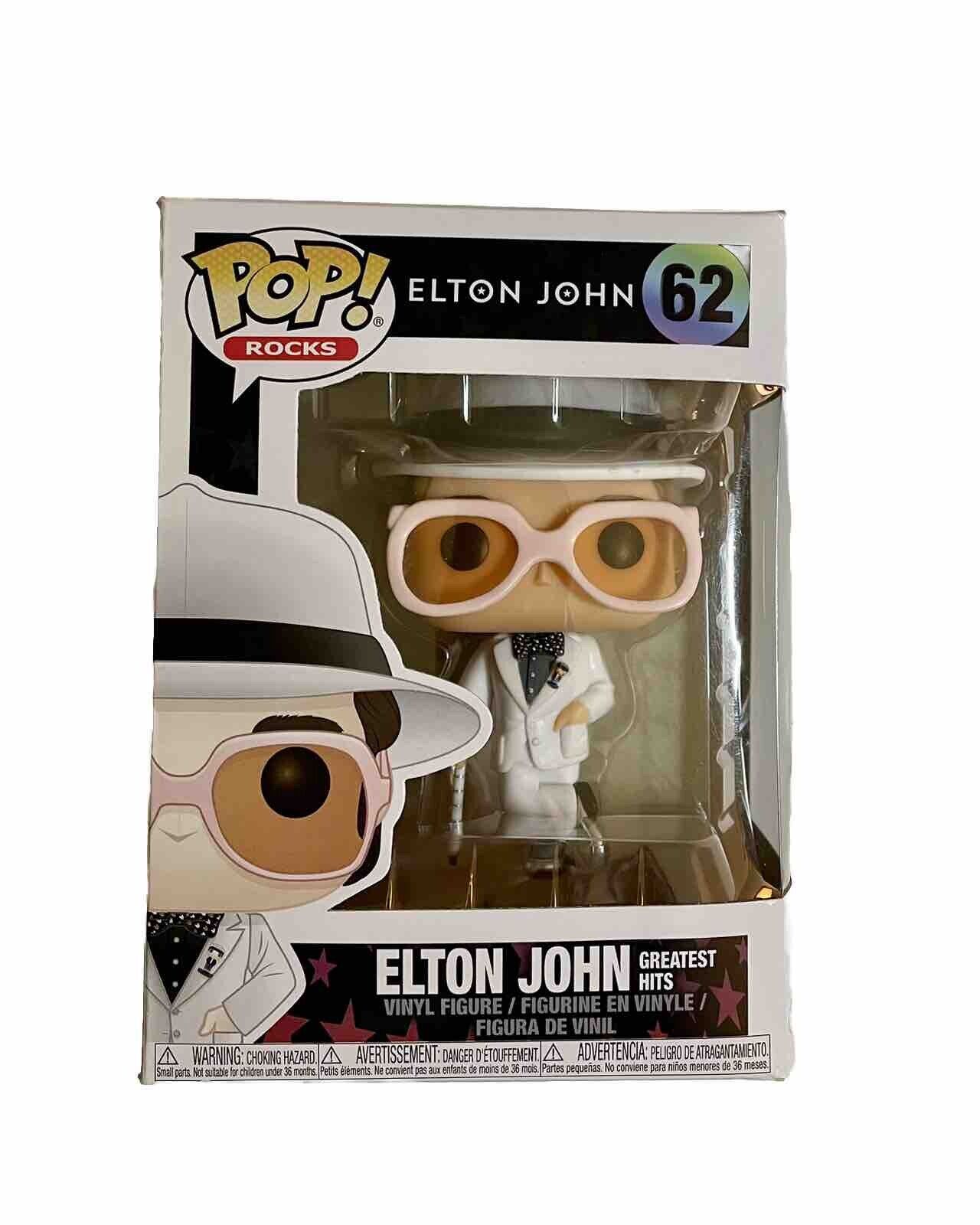 Funko Pop Elton John - Greatest Hits #62 - New With Box- Vaulted *Read*