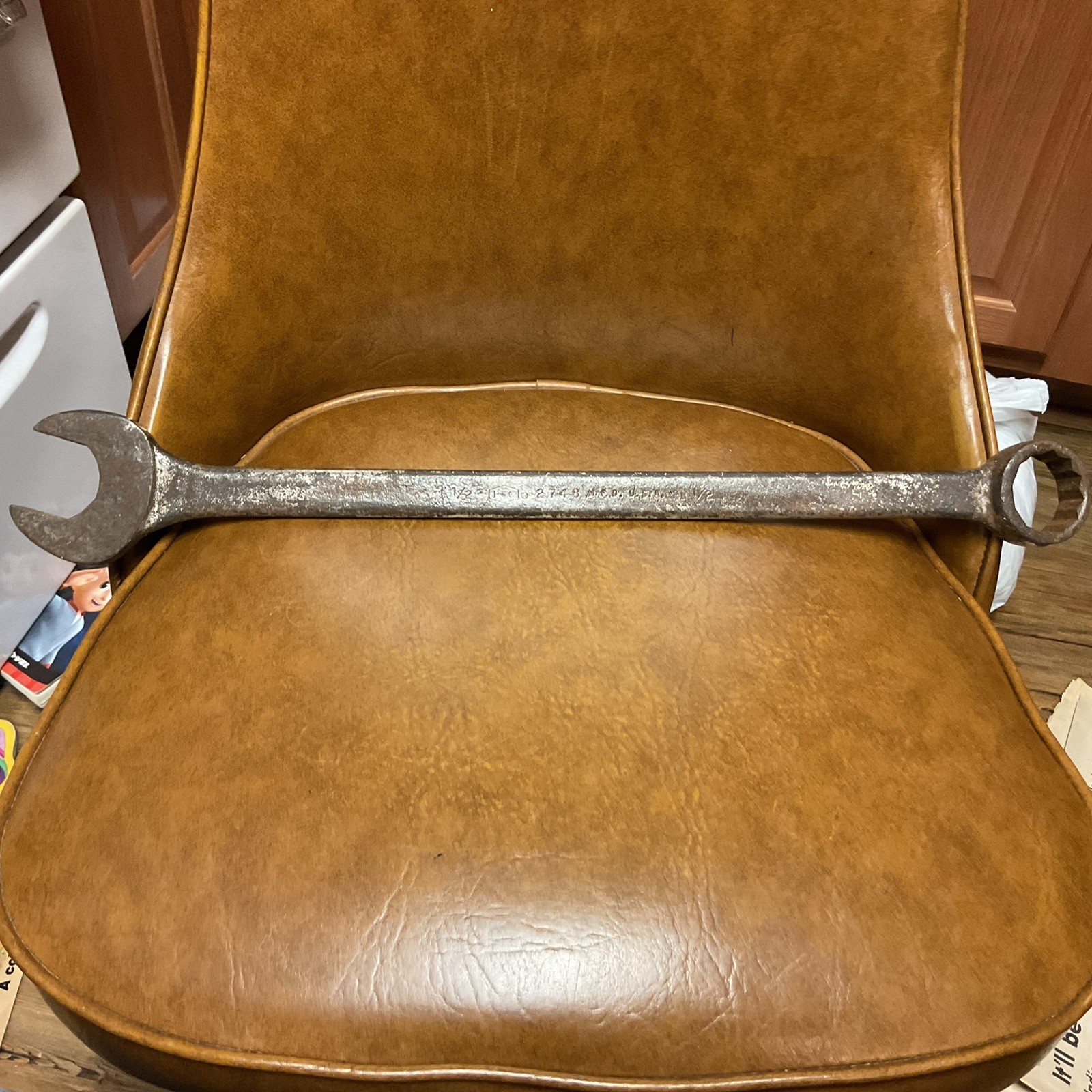 Vintage P & C No. 8748 Combination Wrench 1 1/2 Inch. Vintage P & C No. 8748 Combination Wrench 1 1/2 Inch.