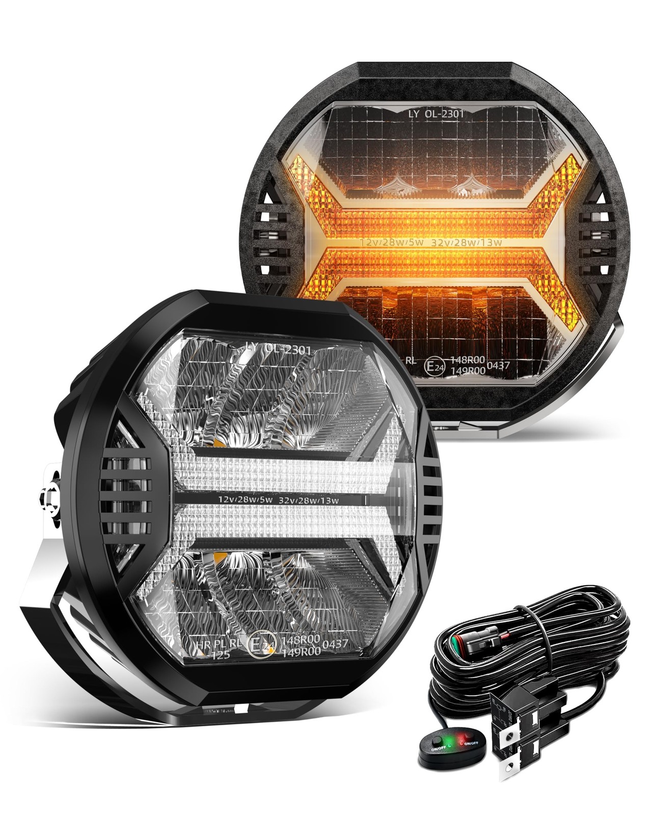 SPL Amber Led Pods Offroad Driving Lights Cube, 5.7In 12000LM, 5-3/4" Led Off... SPL Amber Led Pods Offroad Driving Lights Cube, 5.7In 12000LM, 5-3/4" Led Off...