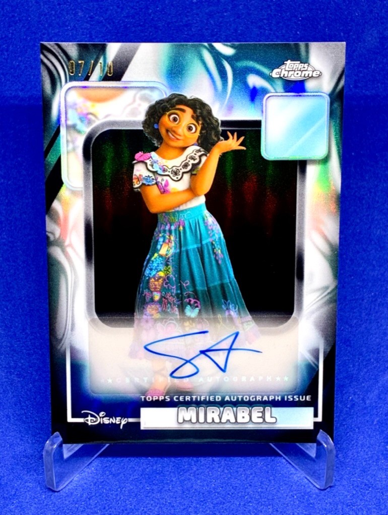 2026 Topps Chrome Disney Mirabel Black Refractor Auto /10 Encanto