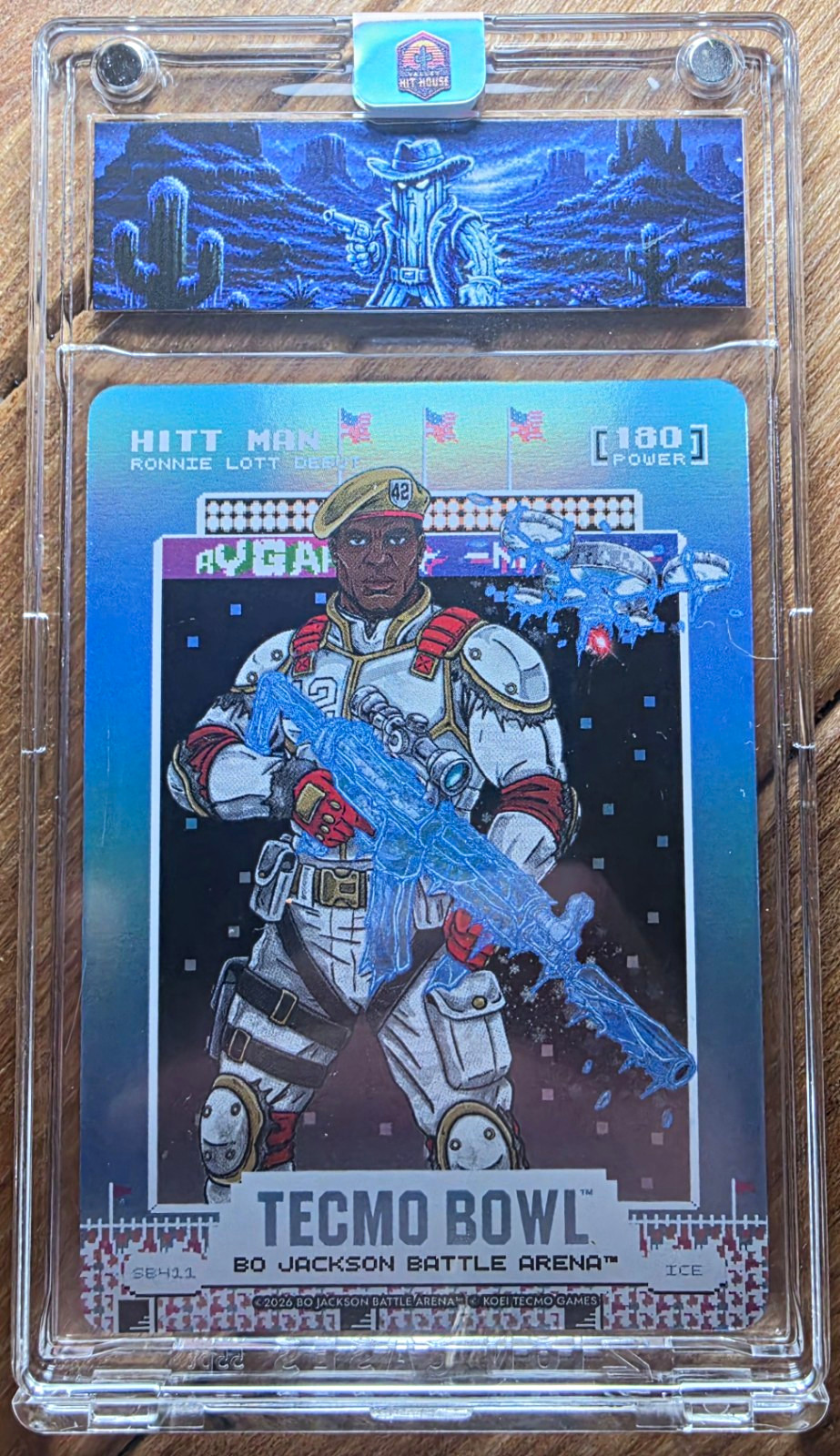 Tecmo Bowl Bo Jackson Battle Arena Hitt Man Hologram Ice Scoreboard Tecmo Bowl Bo Jackson Battle Arena Hitt Man Hologram Ice Scoreboard