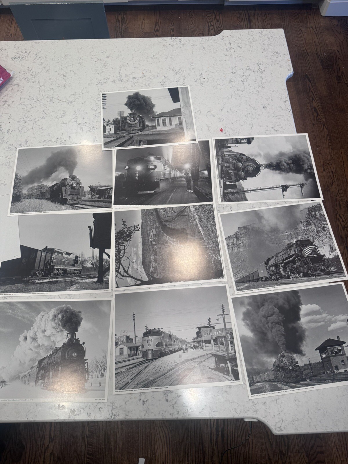 VTG Trains Railroad Photography Series Trains of Yesterday 10 11x14 prints B&W VTG Trains Railroad Photography Series Trains of Yesterday 10 11x14 prints B&W