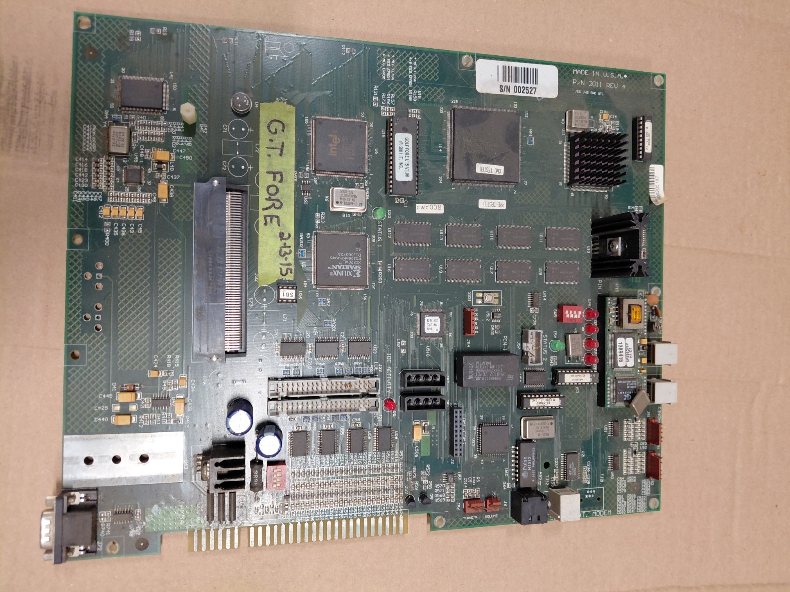 Incredible Technologies 2011 Green Board Rev 4 Parts Or Repair Incredible Technologies 2011 Green Board Rev 4 Parts Or Repair