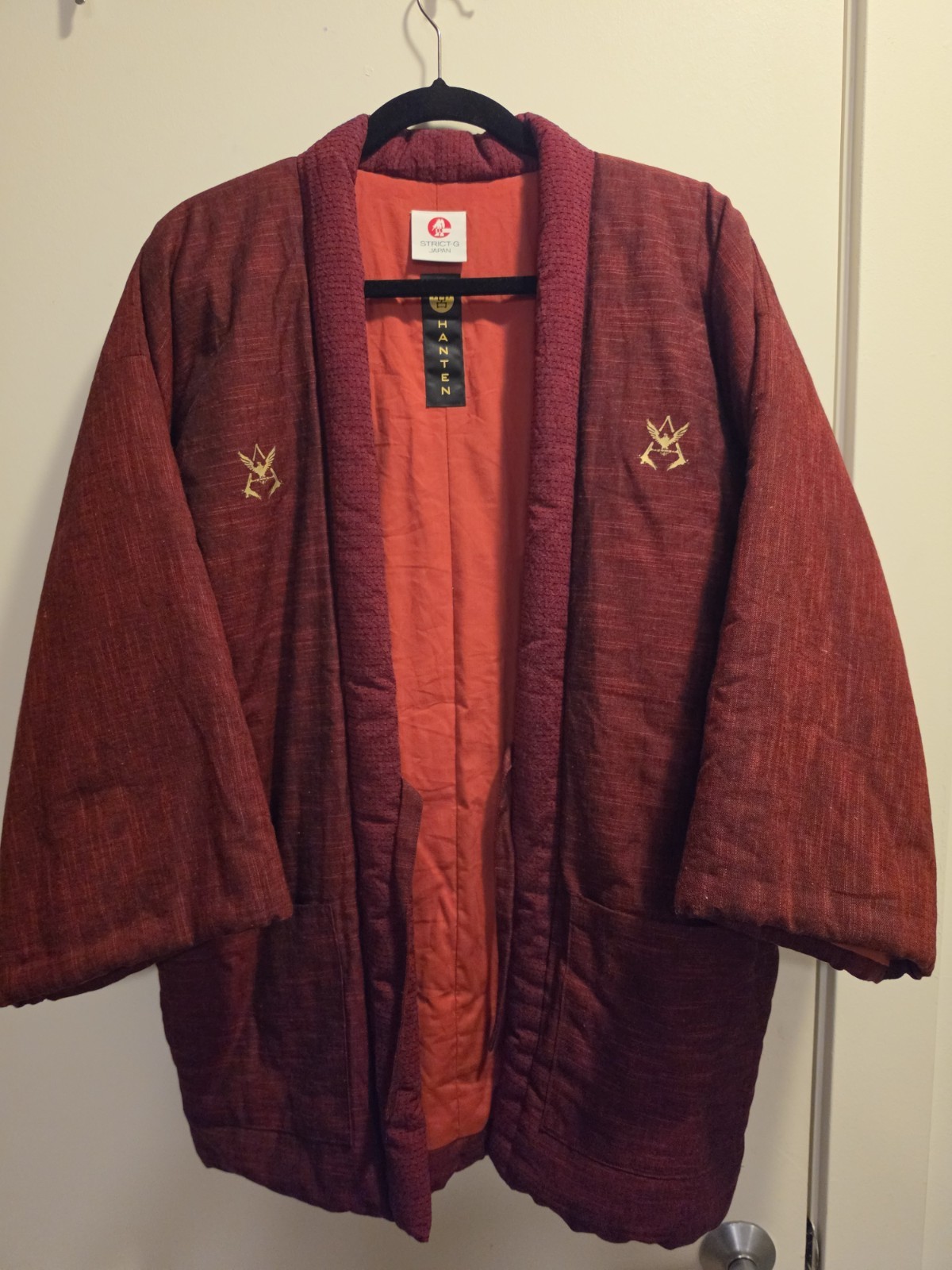 STRICT-G JAPAN Miyata Textile "Mobile Suit Gundam" Hanko (Ume) Red Comet USED M