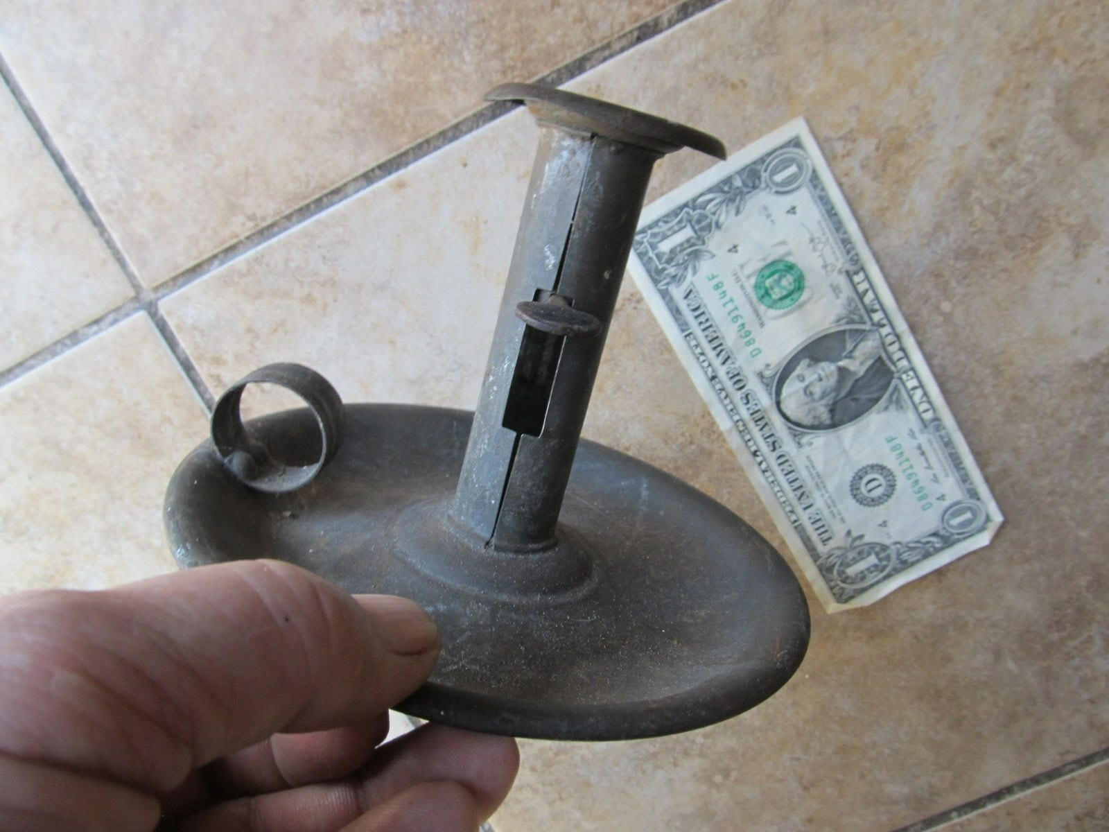 Rare Antique SLIDING Candle Holder, Hogscraper, c.1820, GREAT DESIGN, GIFT Rare Antique SLIDING Candle Holder, Hogscraper, c.1820, GREAT DESIGN, GIFT