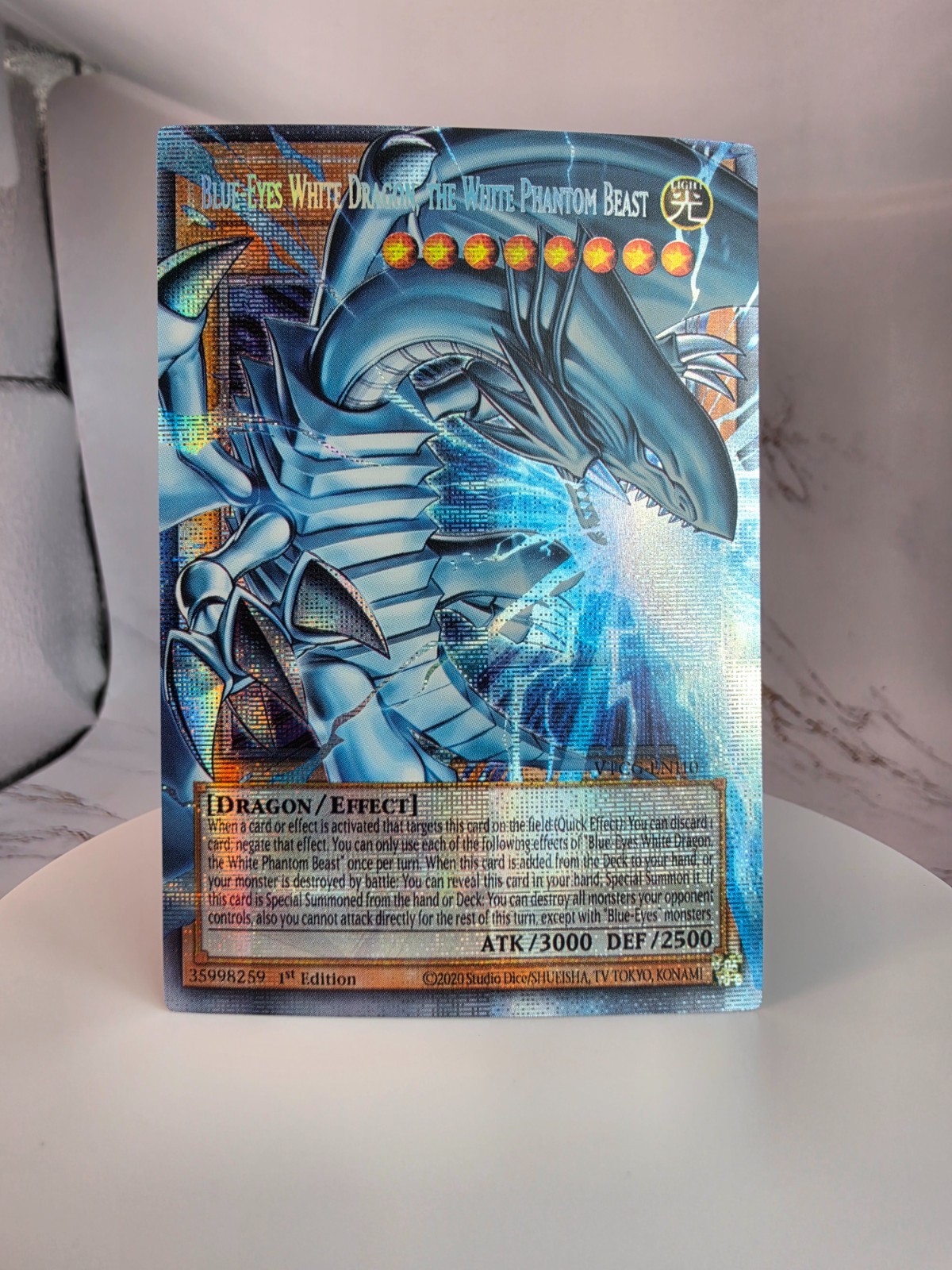 Blue-Eyes White Dragon the White Phantom Beast *ENGLISH* Starlight Overframe Blue-Eyes White Dragon the White Phantom Beast *ENGLISH* Starlight Overframe