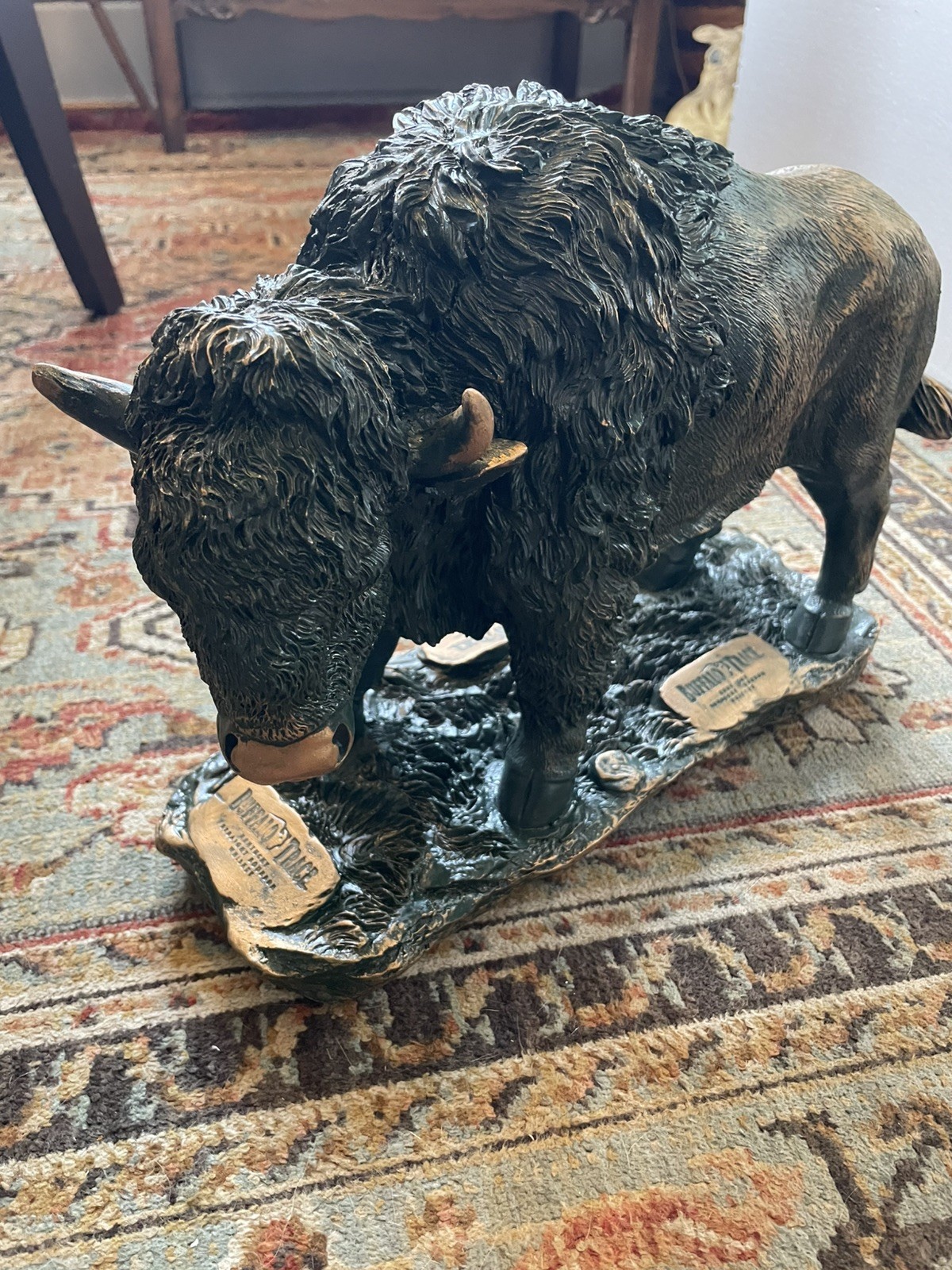 Buffalo Trace Distillery Statue Resin Display Whiskey Bar Man Cave Buffalo Trace Distillery Statue Resin Display Whiskey Bar Man Cave