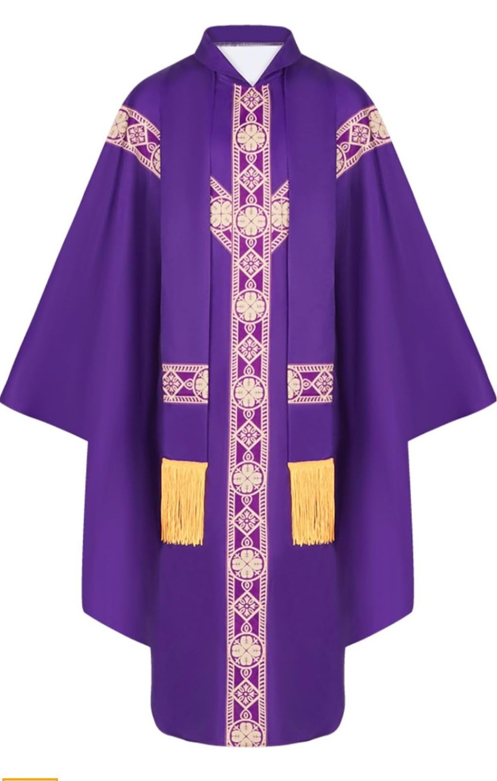 Church Catholic Priest Chasubles Vestments, Robe Chasuble Mass Round Collar 51" Church Catholic Priest Chasubles Vestments, Robe Chasuble Mass Round Collar 51"