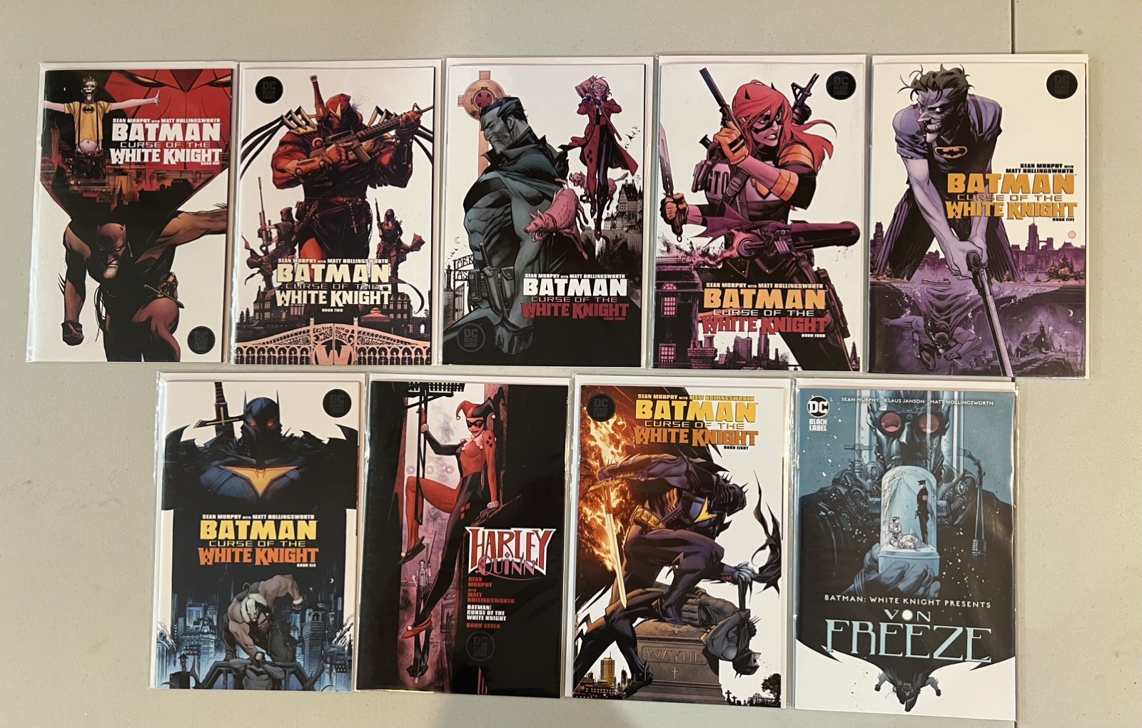 DC Comics Batman Curse Of The White Knight 2019 #1-8 + Von Freeze #1 One Shot DC Comics Batman Curse Of The White Knight 2019 #1-8 + Von Freeze #1 One Shot