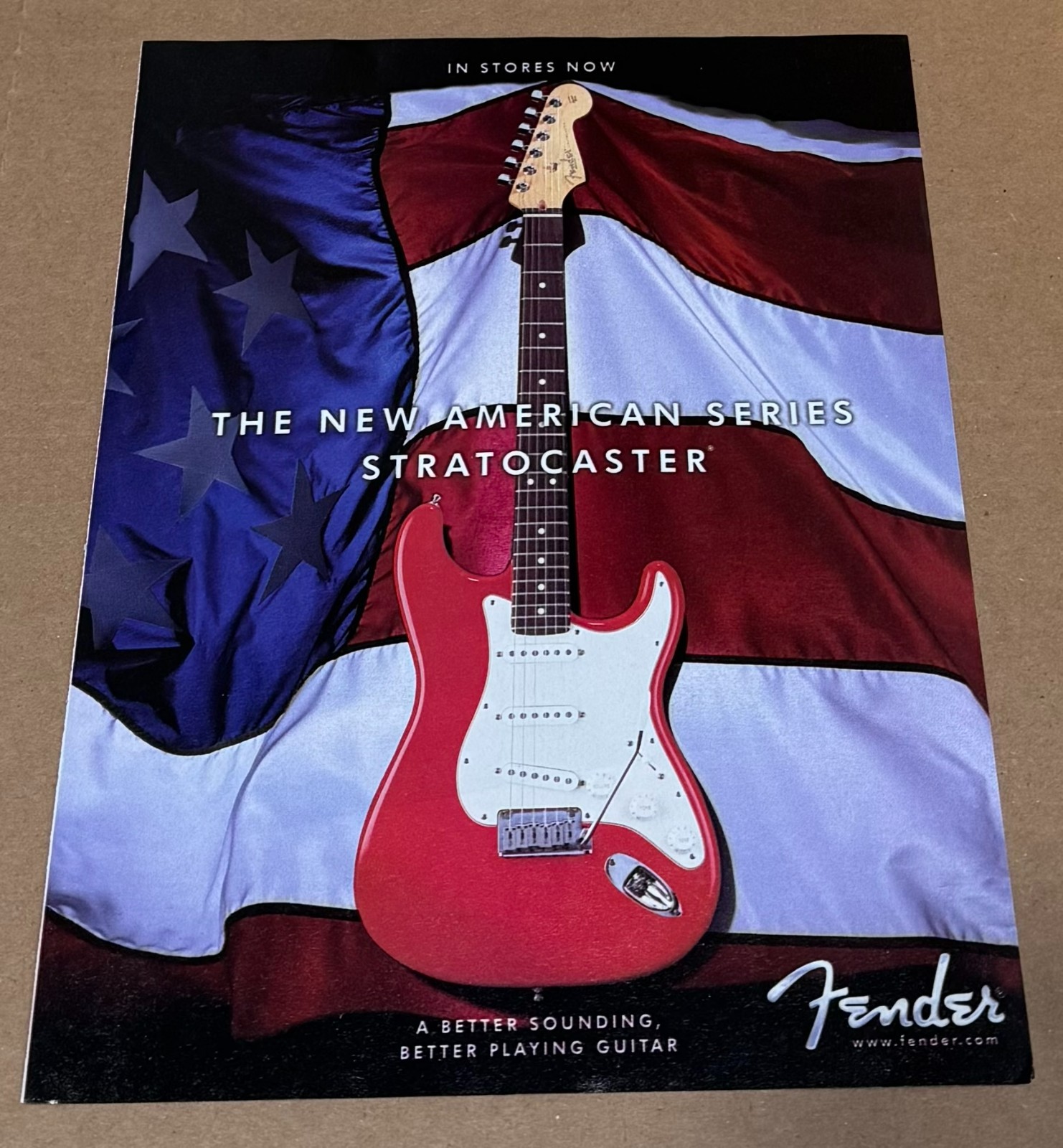 FENDER GUITARS - American Series Stratocaster - 2000 Print Advertisement FENDER GUITARS - American Series Stratocaster - 2000 Print Advertisement