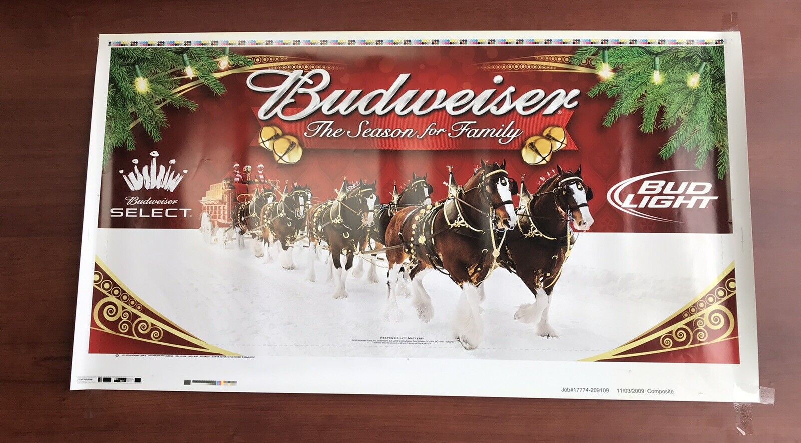 Budweiser Clydesdales Advertising Print