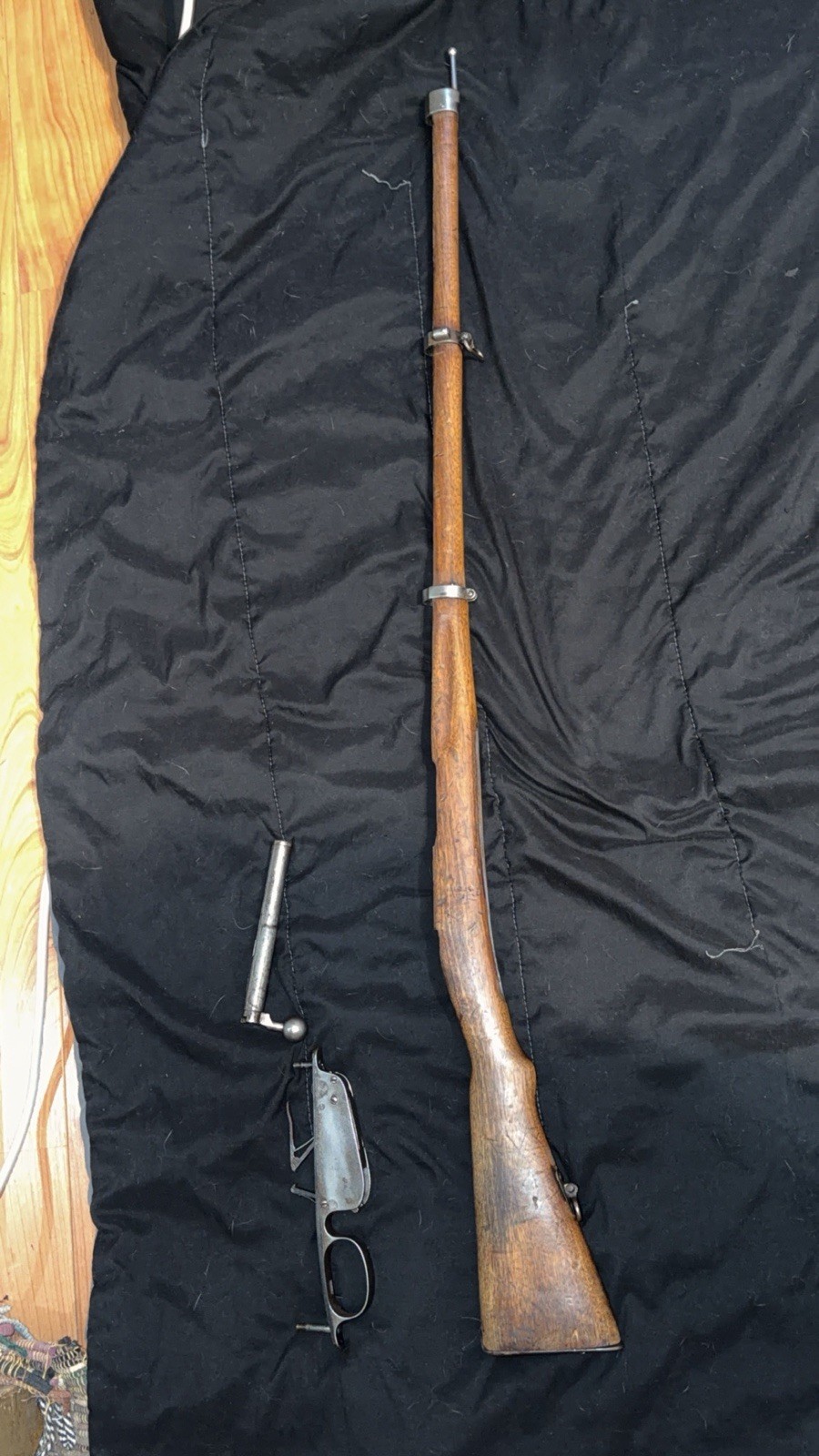 WW1 austrian 1888/90 steyr mannlicher rifle wood stock fair condition WW1 austrian 1888/90 steyr mannlicher rifle wood stock fair condition