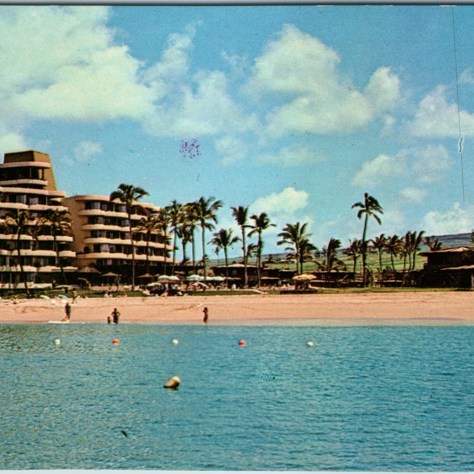 c1960s Kaanapali Beach Maui HI Sheraton Hotel Chrome Water Pool Mid-Century
