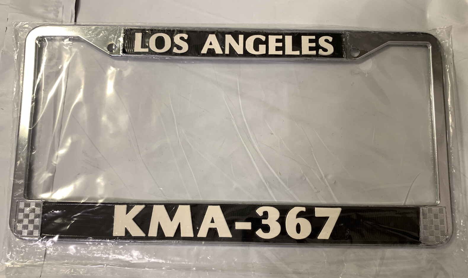 NEW OFFICIAL KMA-367 Los Angeles LAPD Chrome License Plate Frame 11-99 Police NEW OFFICIAL KMA-367 Los Angeles LAPD Chrome License Plate Frame 11-99 Police