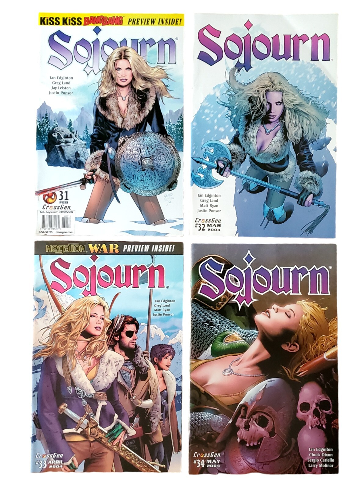 4 Sojourn Comic Books First Printing Lot Vol 1 Issue 31 32 33 34 Lot Paperback 4 Sojourn Comic Books First Printing Lot Vol 1 Issue 31 32 33 34 Lot Paperback