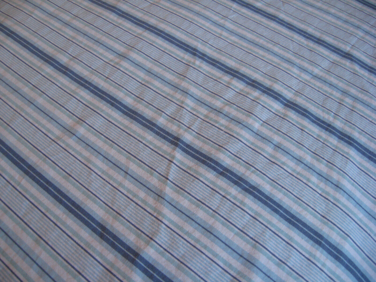 Walmart MAINSTAYS - Double FLAT - BLUE Stripes pattern [#522]