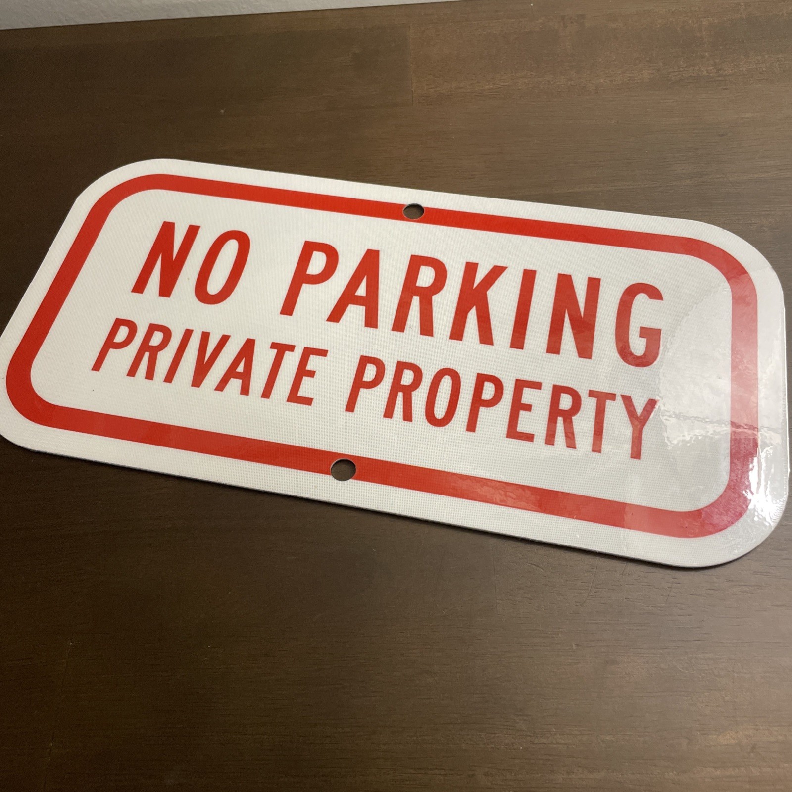 No Parking Private Property Metal Reflective Sign 12 inches No Parking Private Property Metal Reflective Sign 12 inches