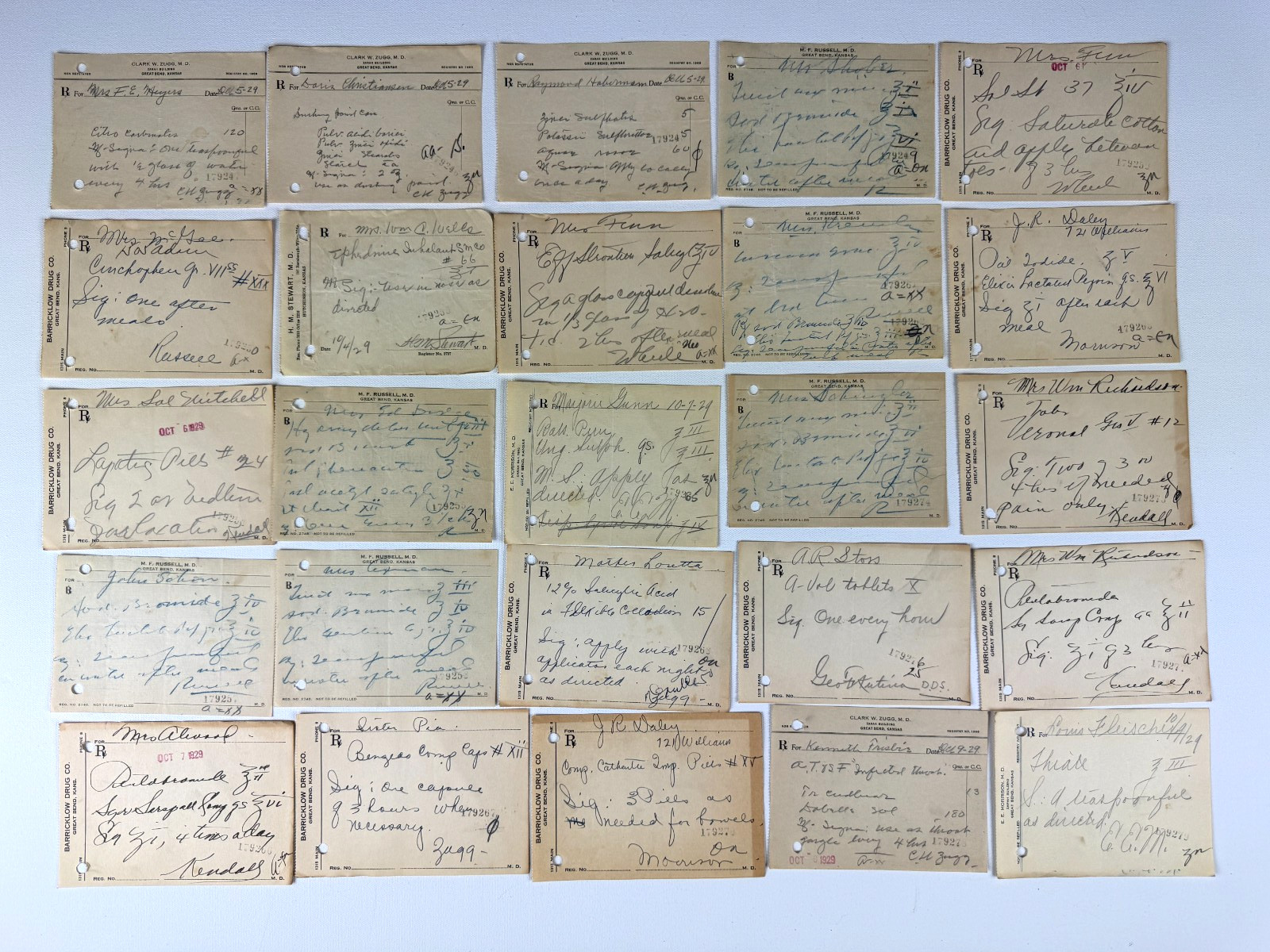 25 Antique 1929 Pharmacy Medical Rx Paper Prescription Hand-Written Some Dated S 25 Antique 1929 Pharmacy Medical Rx Paper Prescription Hand-Written Some Dated S