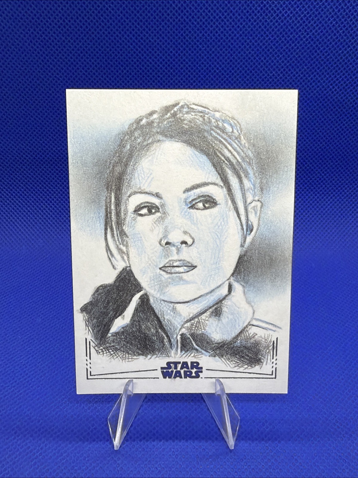 2025 Topps Chrome Star Wars Fennec Shand Todd Smith Sketch Silver Foil Auto 1/1