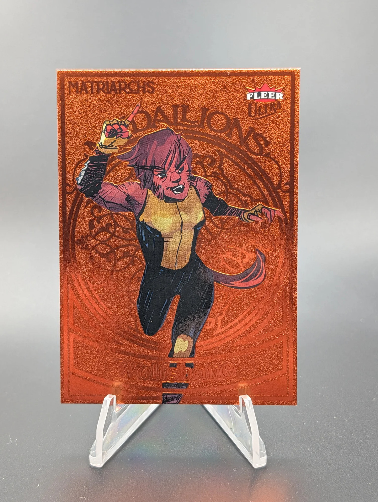 2024 Fleer Ultra Matriarchs of Marvel Medallions Wolfsbane Titian /75 #M-35 2024 Fleer Ultra Matriarchs of Marvel Medallions Wolfsbane Titian /75 #M-35