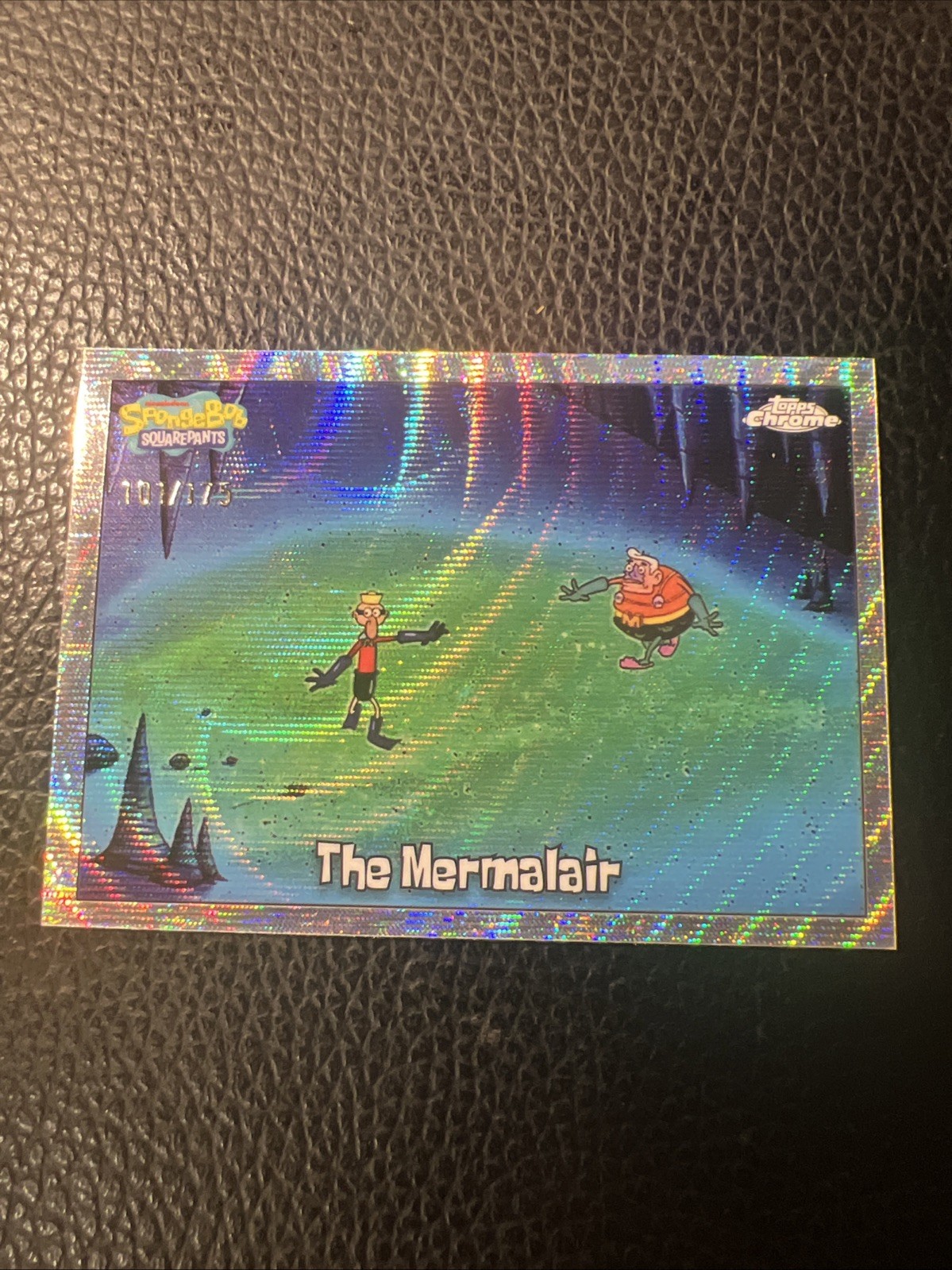 2025 Topps Chrome SpongeBob The Mermalair #166 Wave Refractor /175 PACK FRESH NM 2025 Topps Chrome SpongeBob The Mermalair #166 Wave Refractor /175 PACK FRESH NM