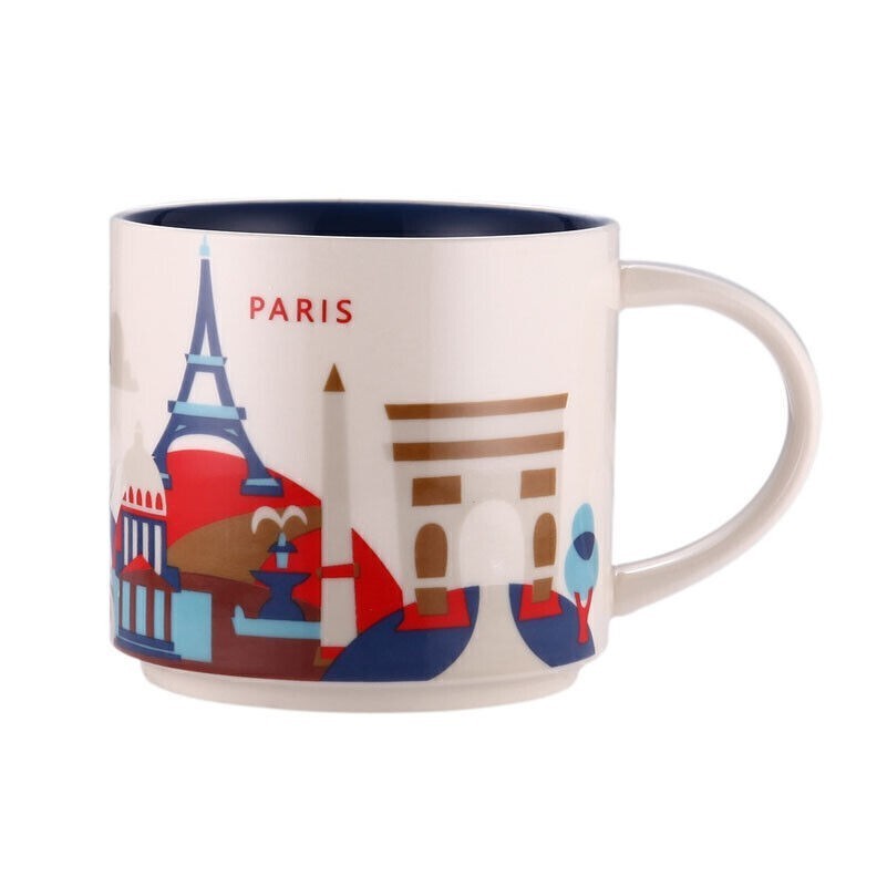 Starbucks New 14oz "You Are Here" Paris City Collection Coffee Mug Holiday Gift Starbucks New 14oz "You Are Here" Paris City Collection Coffee Mug Holiday Gift