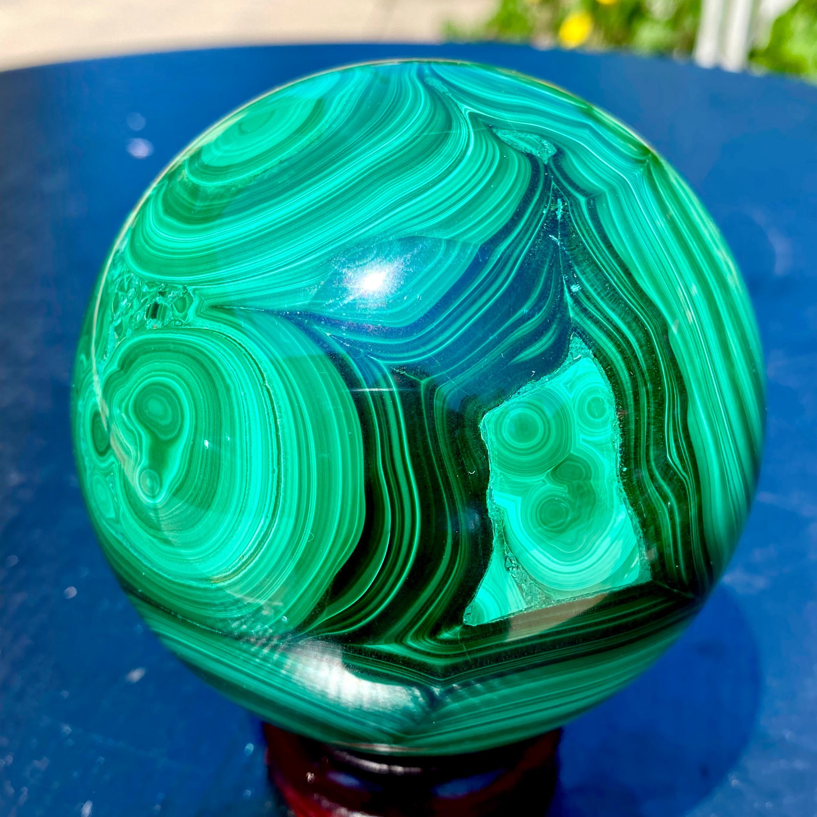 3LB Natural Malachite Quartz Sphere Energy Crystal Ball Reiki Gift Decor Gem 3LB Natural Malachite Quartz Sphere Energy Crystal Ball Reiki Gift Decor Gem