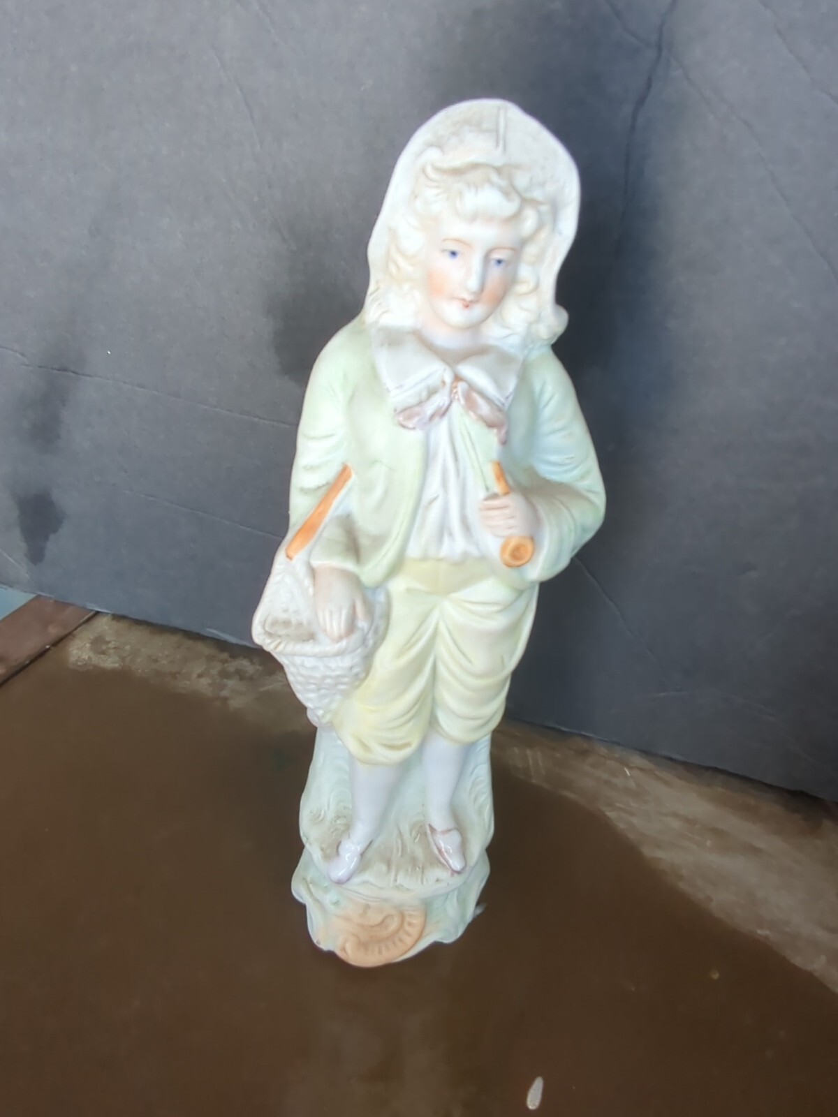 Antique Victorian Bisque Fancy lady man pair of  Figures  Figurine German Statue