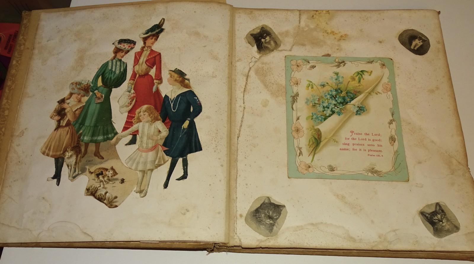 1890 The Low-Back'd Car by Samuel Lover TURNED INTO A SCRAP ALBUM