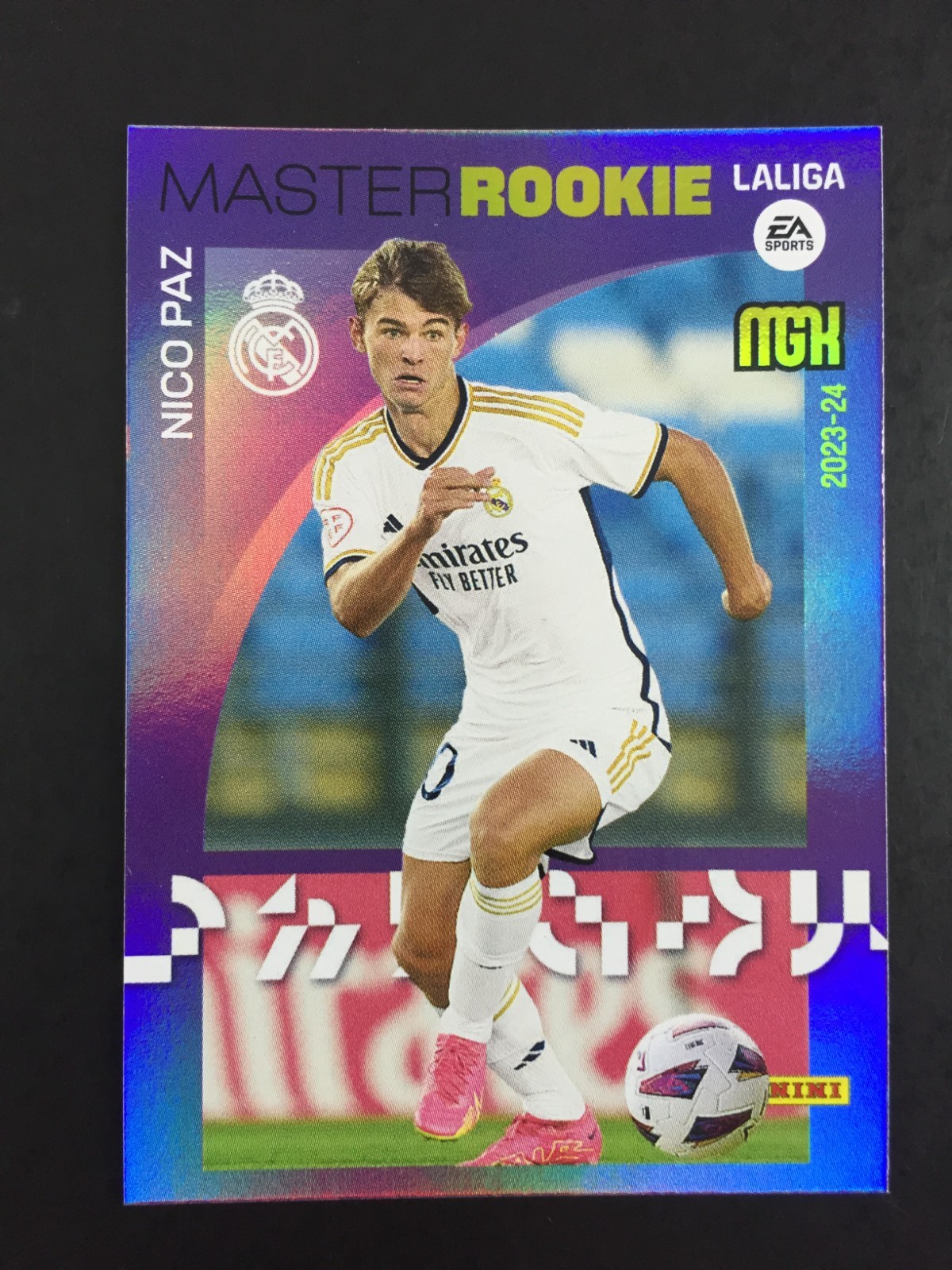 Nico Paz Rookie RC Card Panini La Liga 2023 2024 24 Megacracks #514 / Master Nico Paz Rookie RC Card Panini La Liga 2023 2024 24 Megacracks #514 / Master